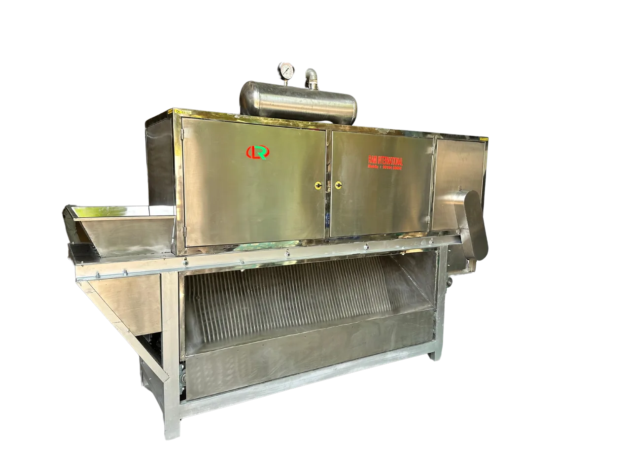Commercial dry garlic peeling machine by Rami International